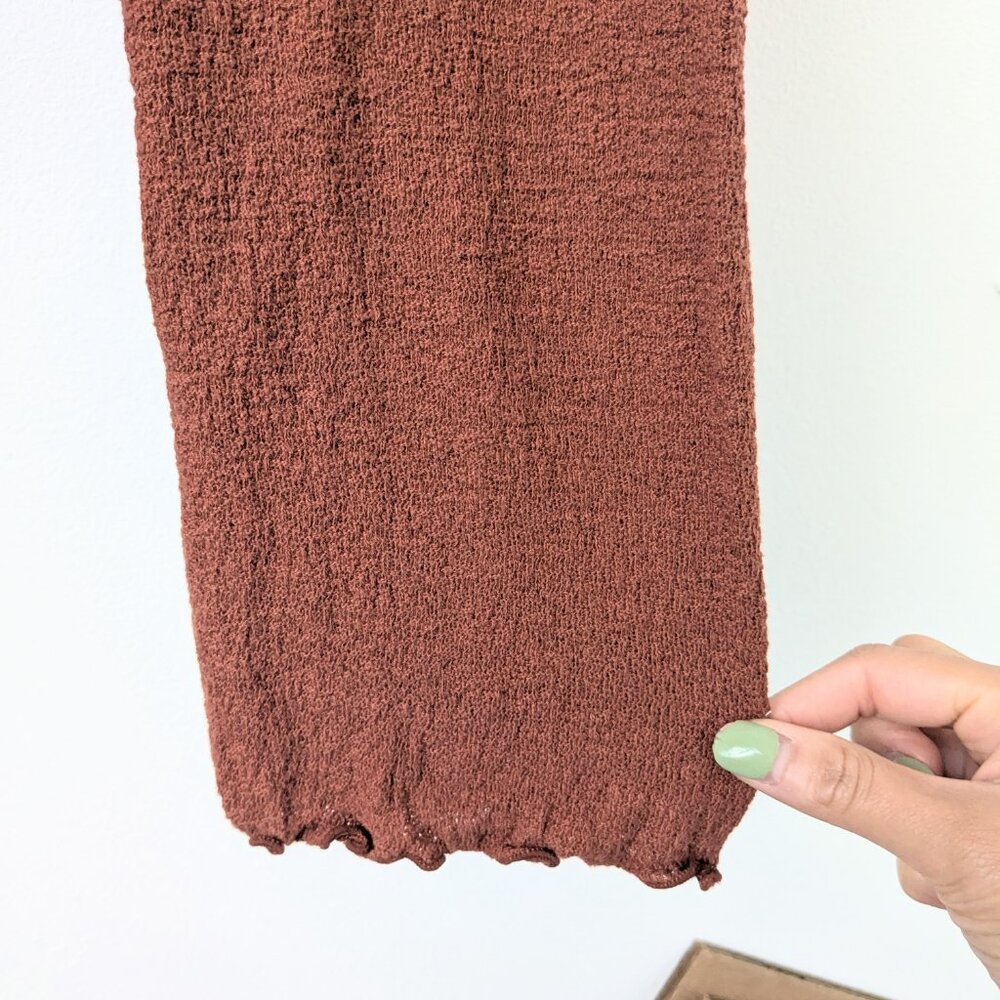 Madewell Texture & Thread Ruffled Mockneck Top - Picture 4 of 5